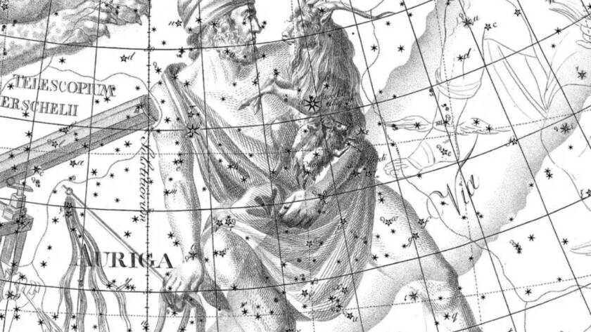 Drawing of Auriga Constellation